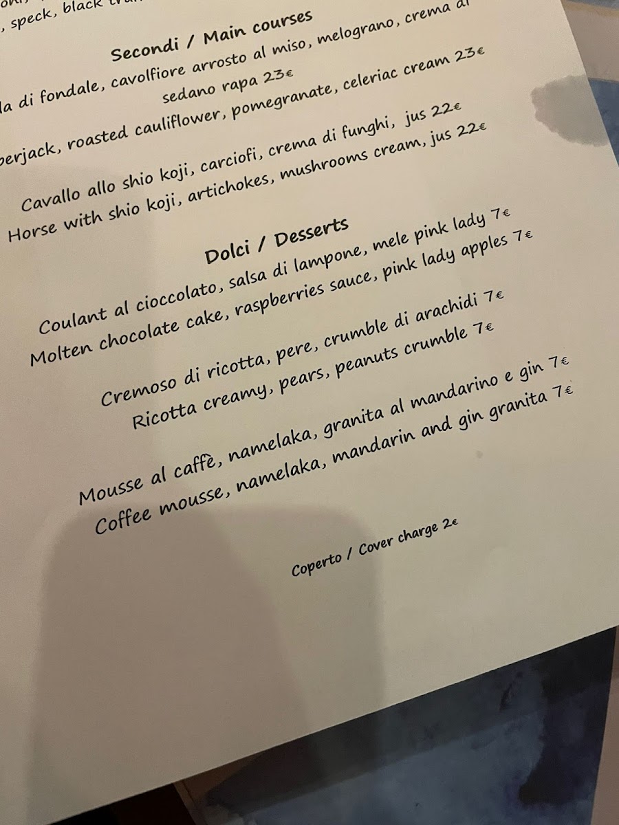 Senz'Altro Bistrot Firenze Photo Menu 1