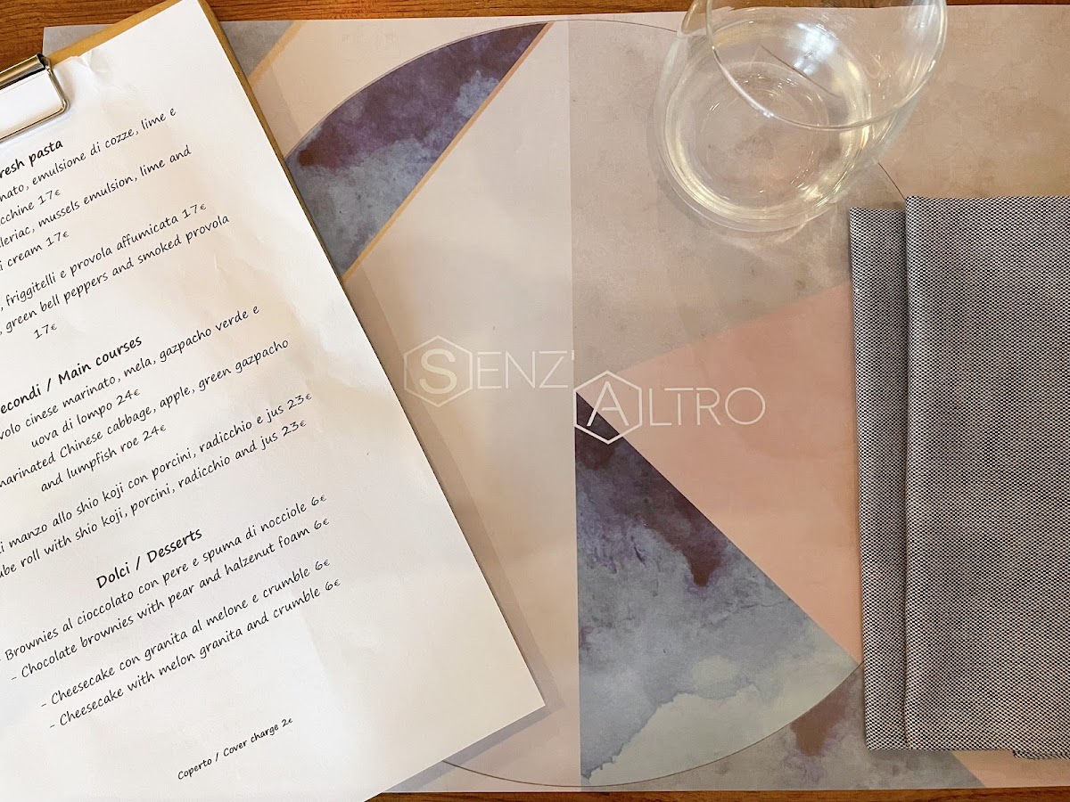 Senz'Altro Bistrot Firenze Photo Menu 3