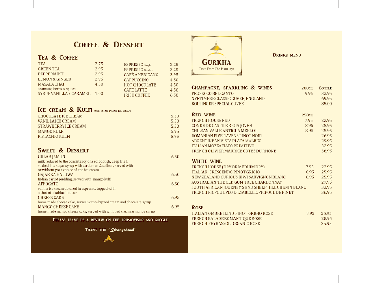 The Gurkha Photo Menu 4