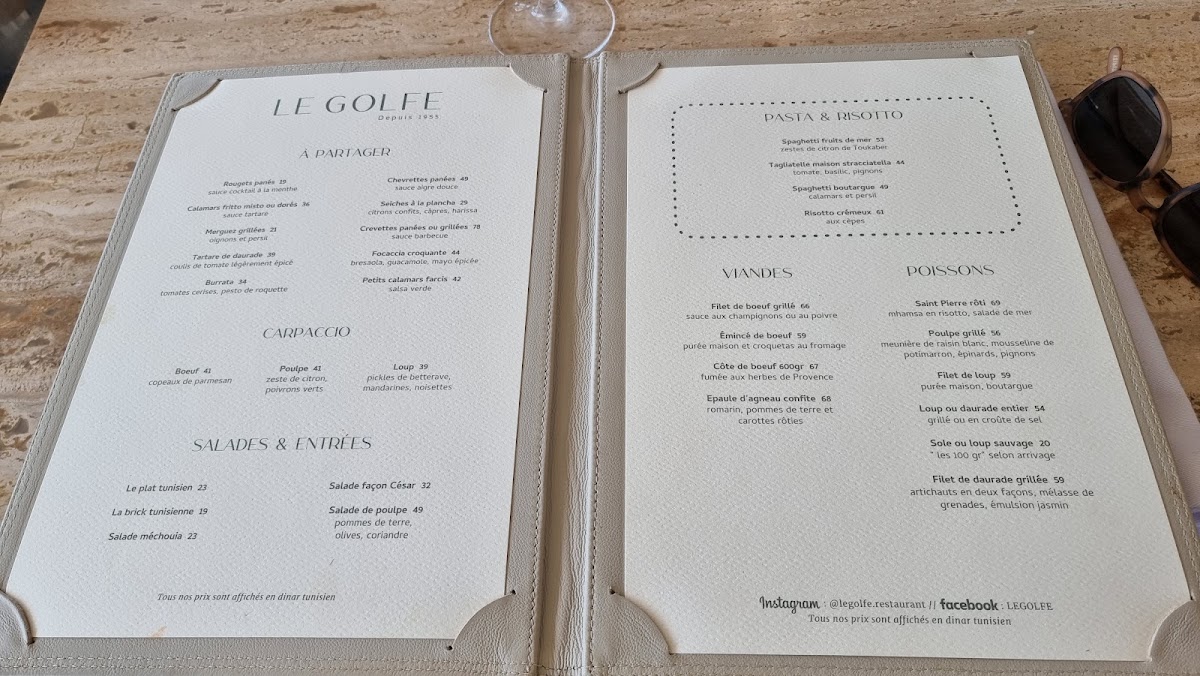 Le Golfe Photo Menu 4