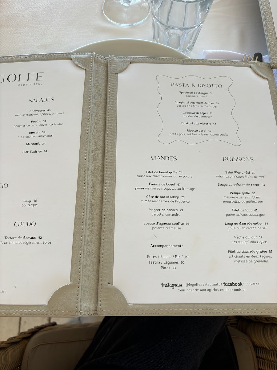 Le Golfe Photo Menu 5