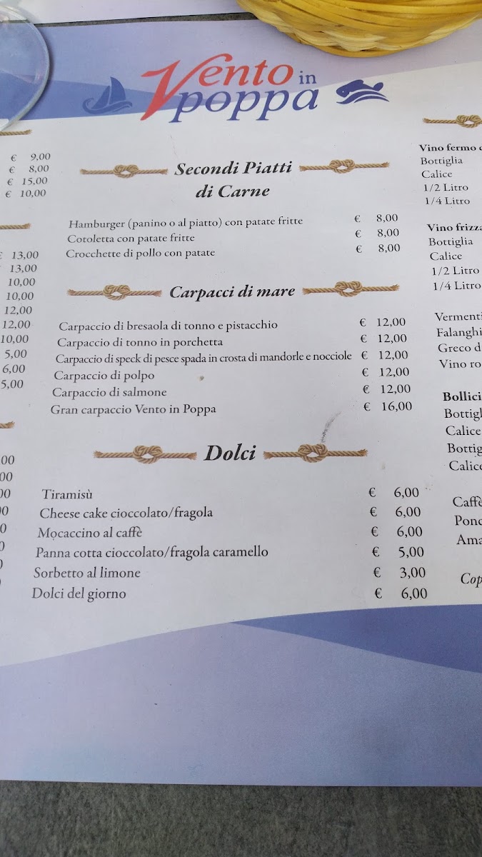 Vento in poppa Photo Menu 9