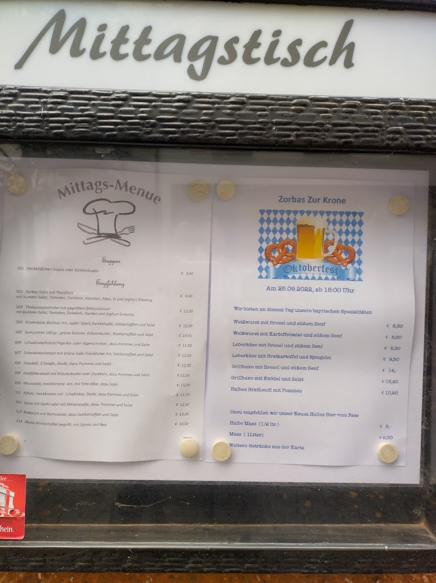 Gasthaus ZORBAS Zur Krone Photo Menu 10