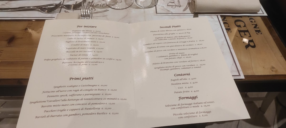 Ristorante Da Mizio Photo Menu 1