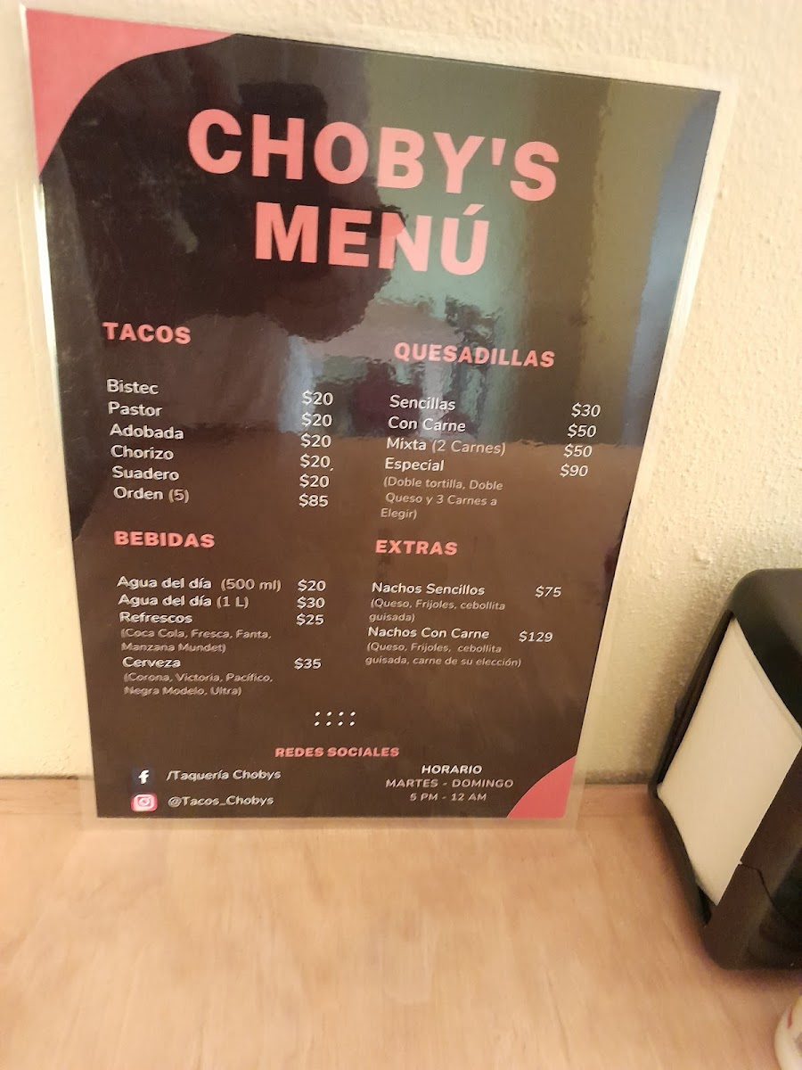 Taquería Chobys Photo Menu 3