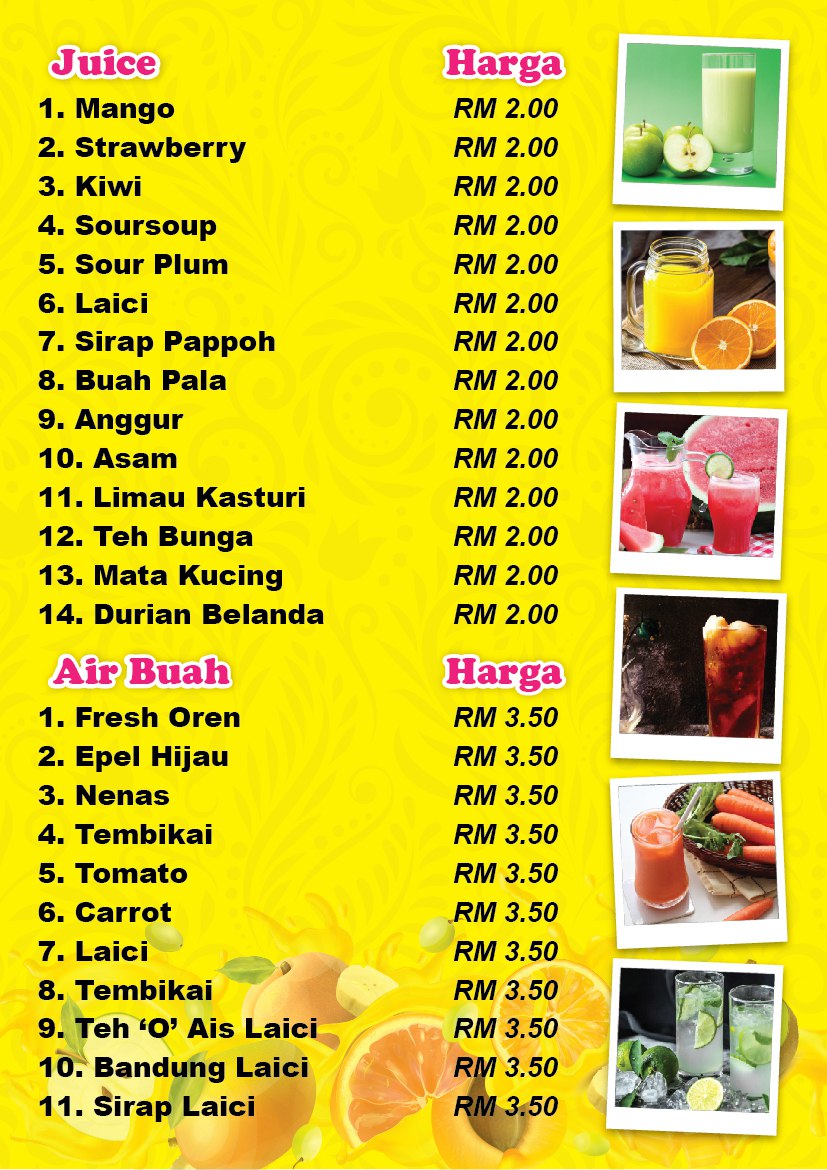 Nur Haniya Seafood Tomyam Photo Menu 2