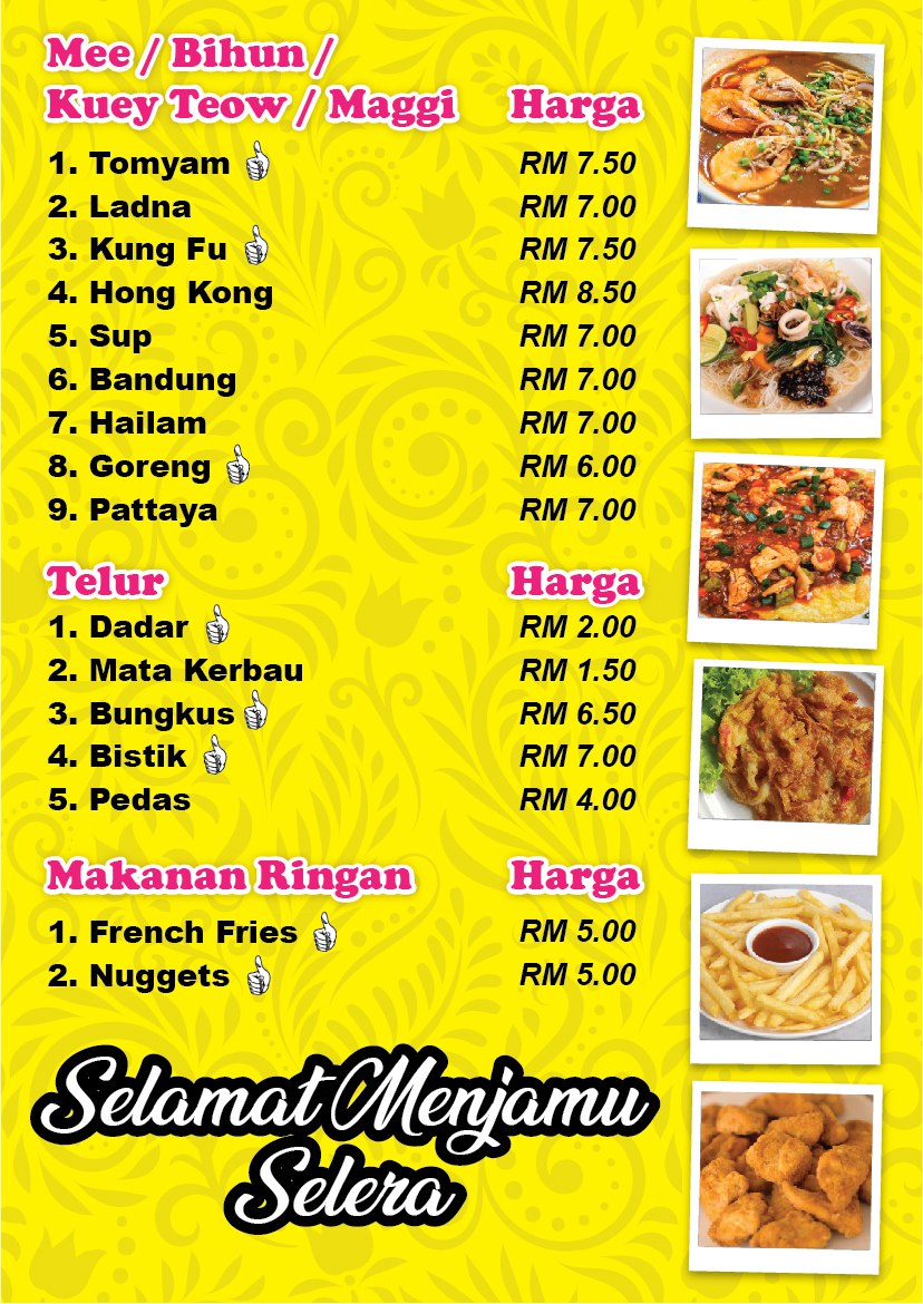 Nur Haniya Seafood Tomyam Photo Menu 6