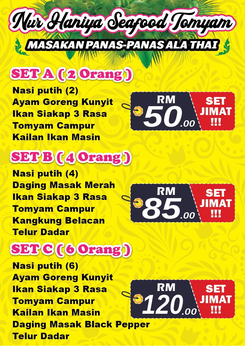 Nur Haniya Seafood Tomyam Photo Menu 9