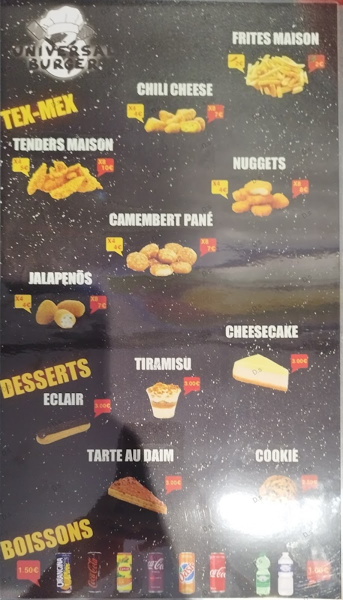 Universal Burger Photo Menu 5