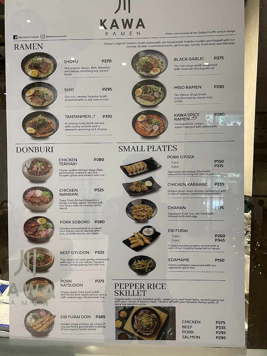 Kawa Ramen - Eton Tower Makati Photo Menu 3