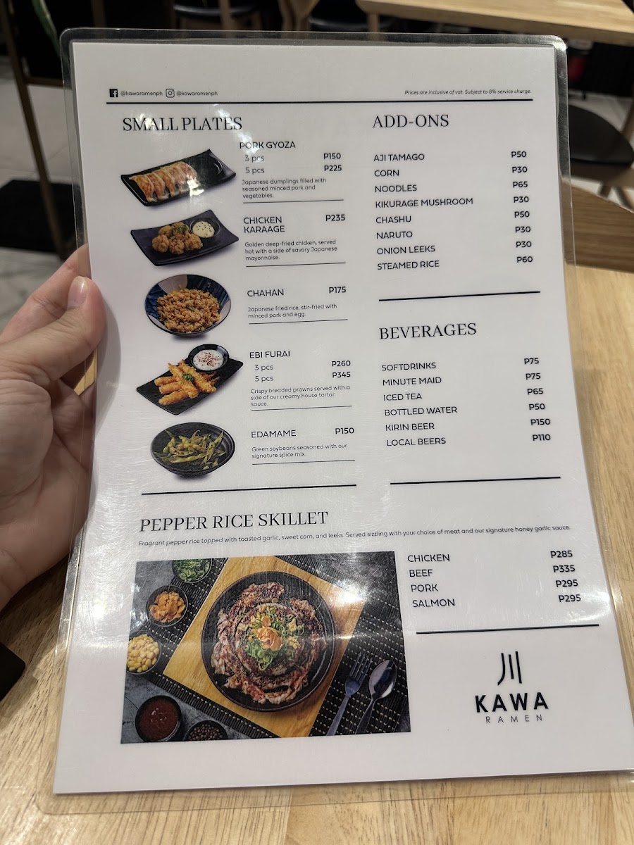 Kawa Ramen - Eton Tower Makati Photo Menu 5