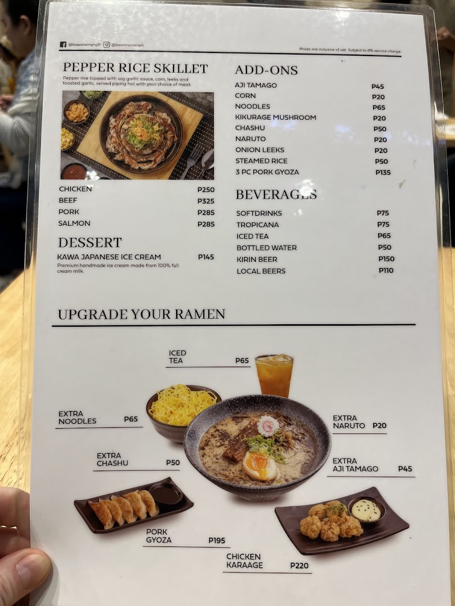 Kawa Ramen - Eton Tower Makati Photo Menu 6