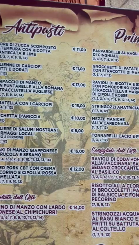 Fraschetteria Ai Tre Archi Photo Menu 1