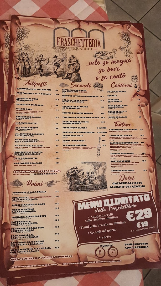Fraschetteria Ai Tre Archi Photo Menu 7