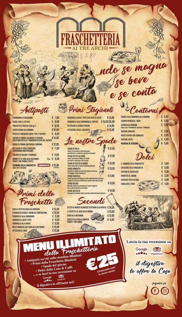 Fraschetteria Ai Tre Archi Photo Menu 8