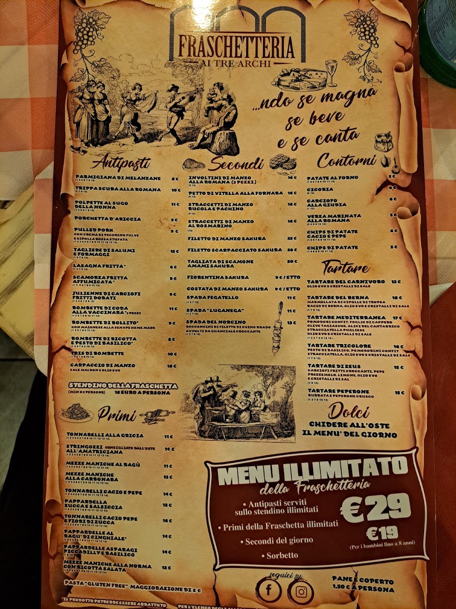 Fraschetteria Ai Tre Archi Photo Menu 9