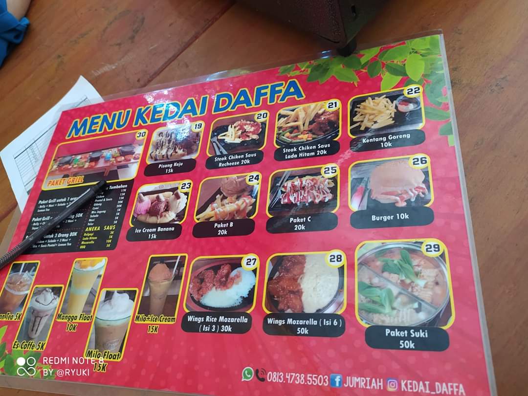 KEDAI DAFFA Photo Menu 1