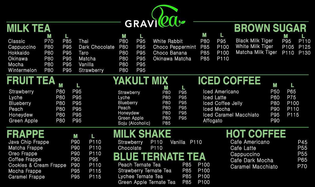 GraviTea Photo Menu 2