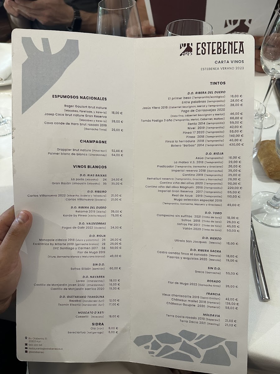 Estebenea Taberna Photo Menu 1
