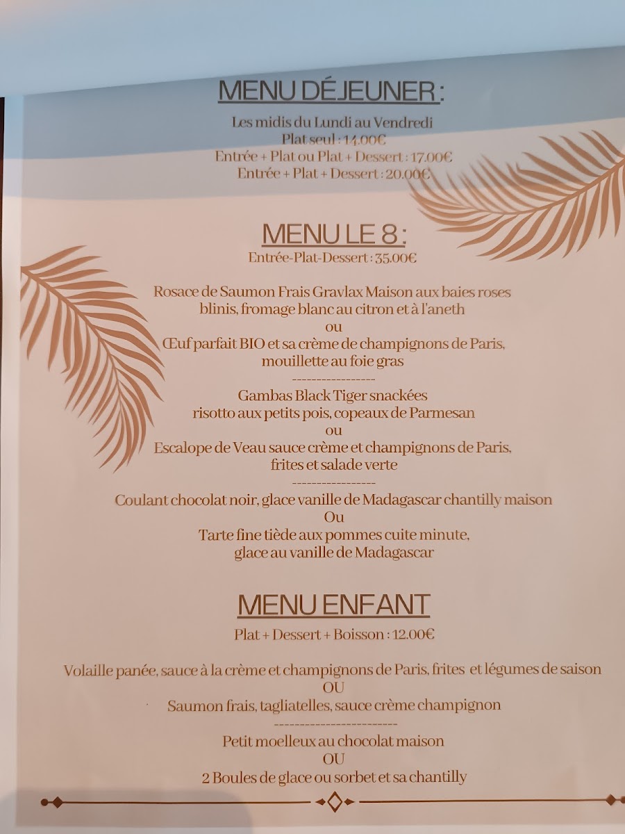 Le 8 - Les Restaurants Nicolas Pierre Photo Menu 6