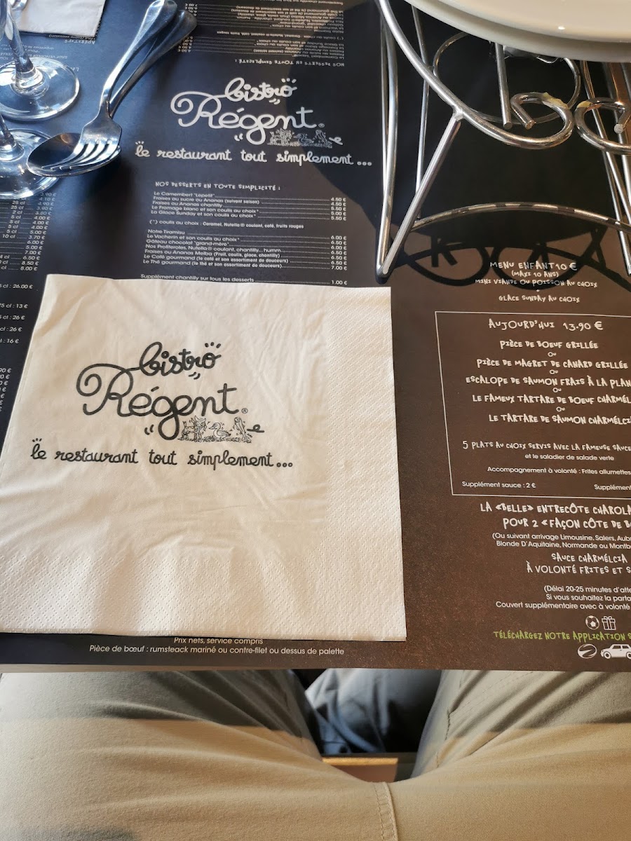 Bistro Régent Périgueux Photo Menu 5