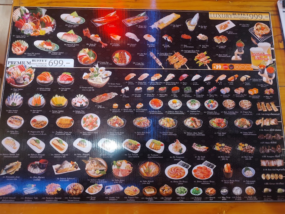 Shizen Izakaya ( บุฟเฟ่อาหารญี่ปุ่น เมืองทองธานี ป๊อปปูล่า คอนโด อาคาร C1 ) Photo Menu 8