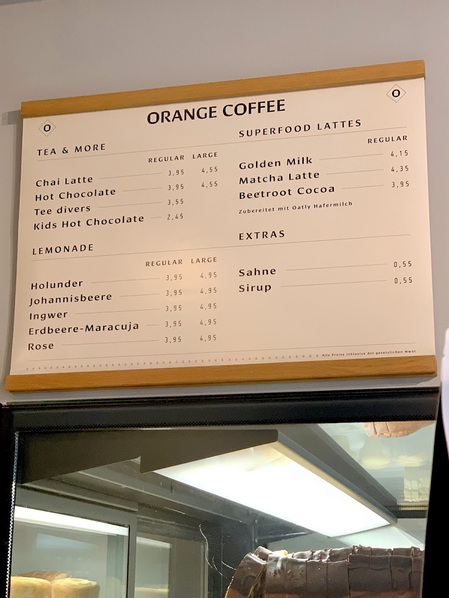 Orange - Finest Coffee Photo Menu 2