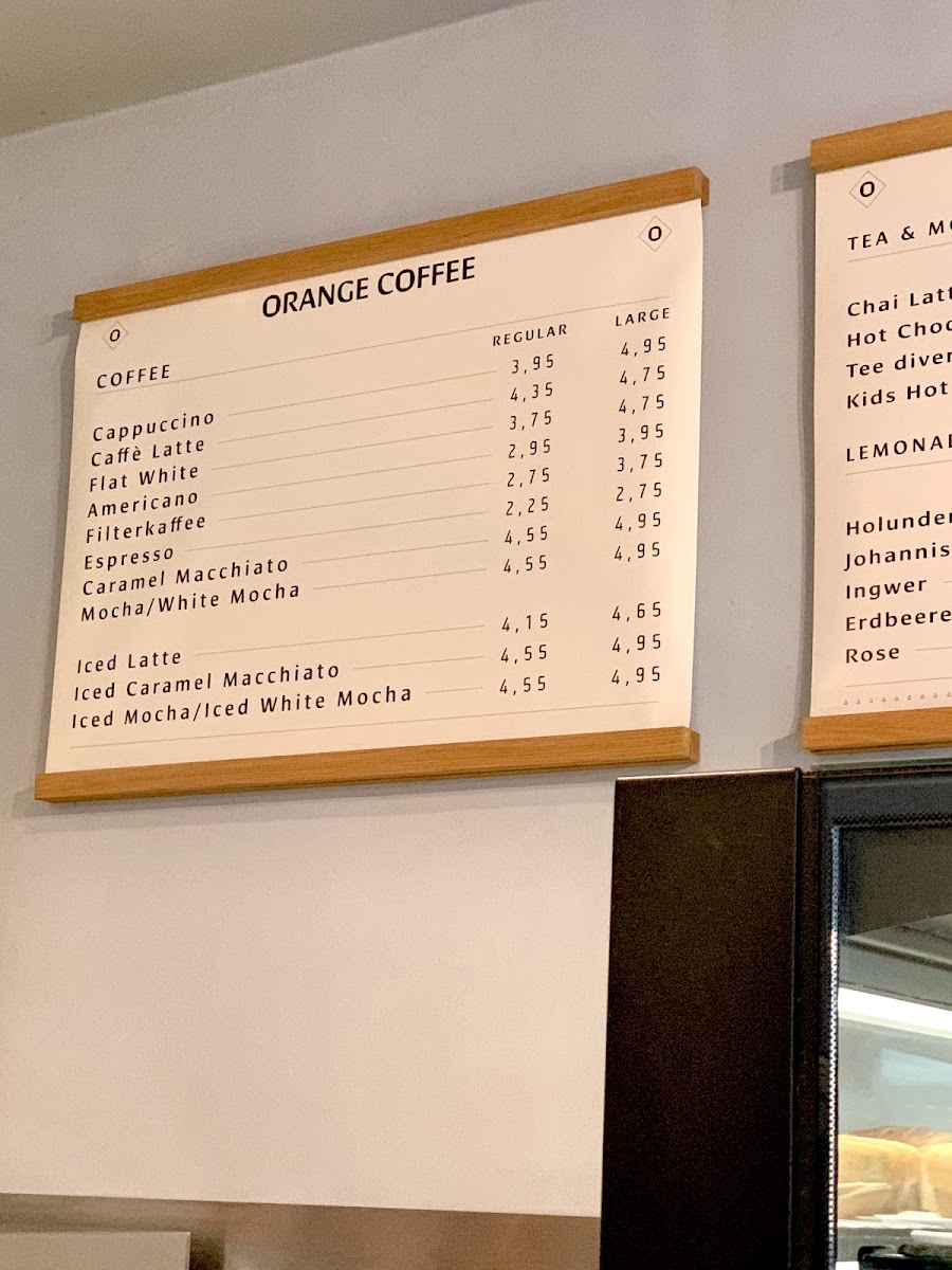 Orange - Finest Coffee Photo Menu 5