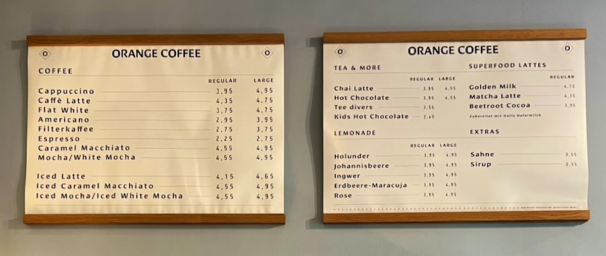 Orange - Finest Coffee Photo Menu 6