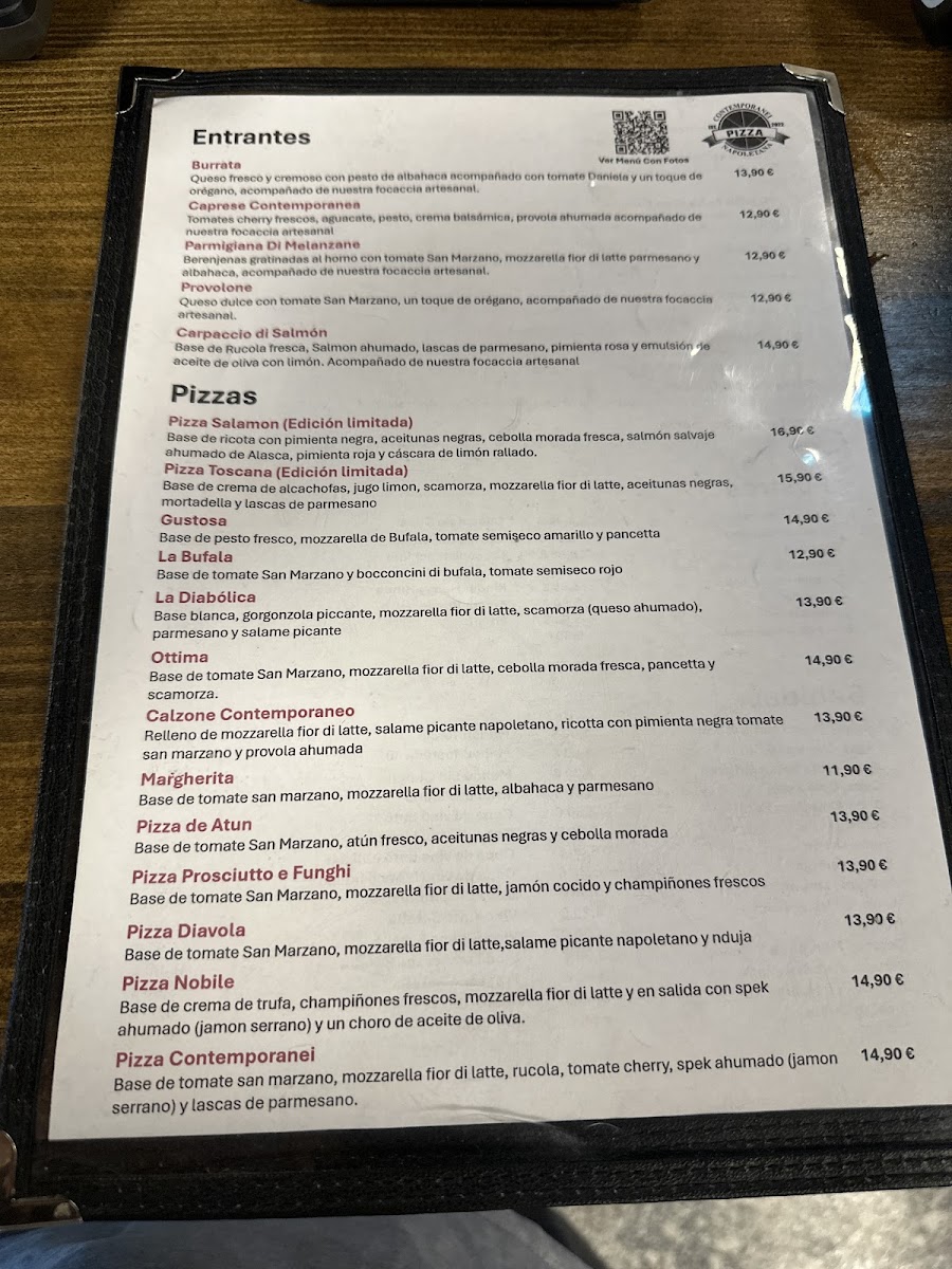 Contemporanei Pizza Napoletana Photo Menu 2