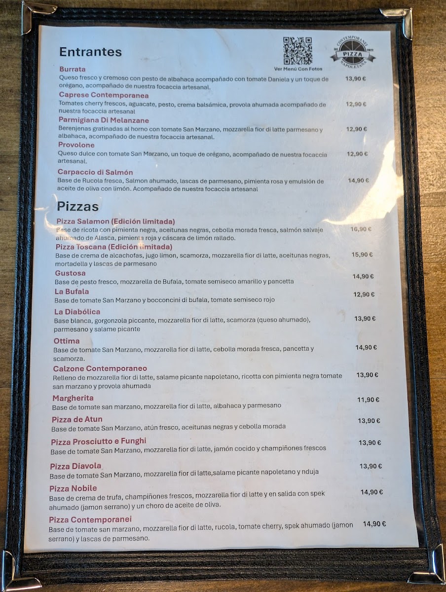 Contemporanei Pizza Napoletana Photo Menu 4