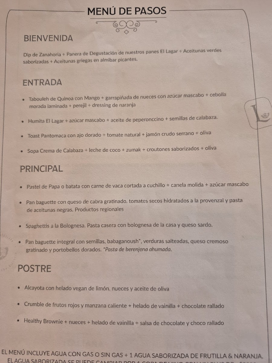 El Lagar Photo Menu 1