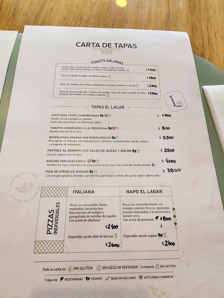El Lagar Photo Menu 2