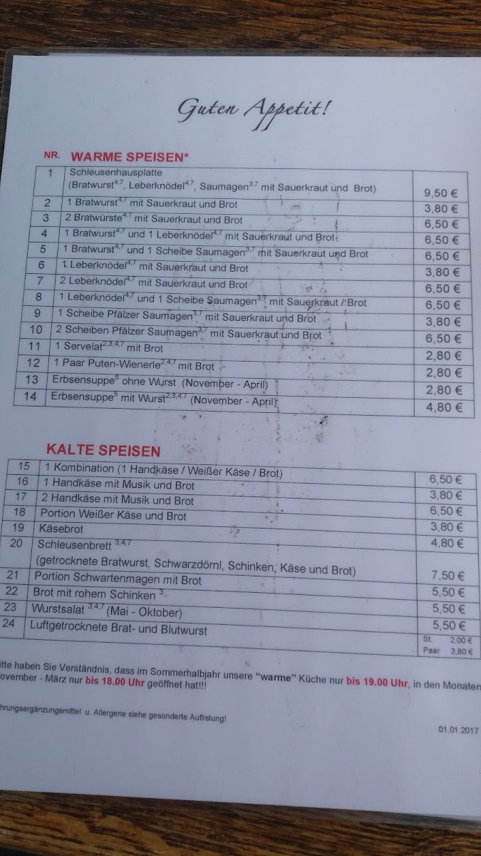 Schleusenhaus Sondernheim Photo Menu 4