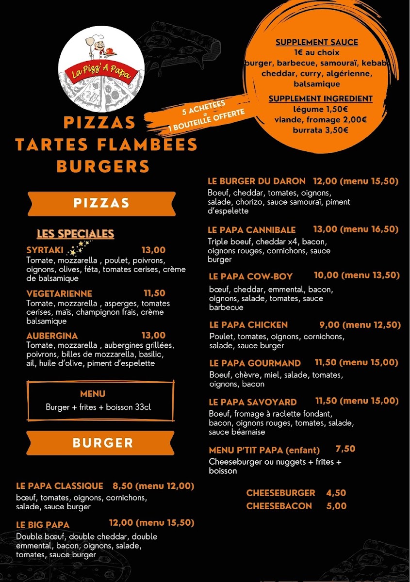 La Pizz' A Papa Mertzwiller Photo Menu 1