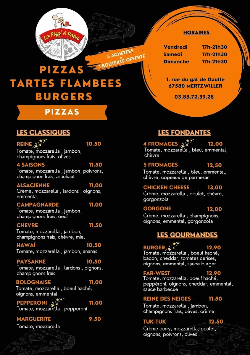 La Pizz' A Papa Mertzwiller Photo Menu 3