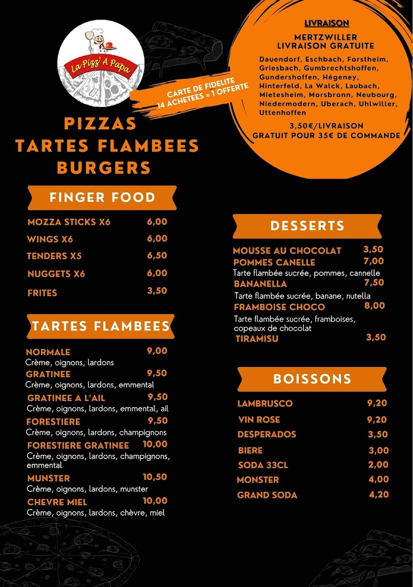 La Pizz' A Papa Mertzwiller Photo Menu 4