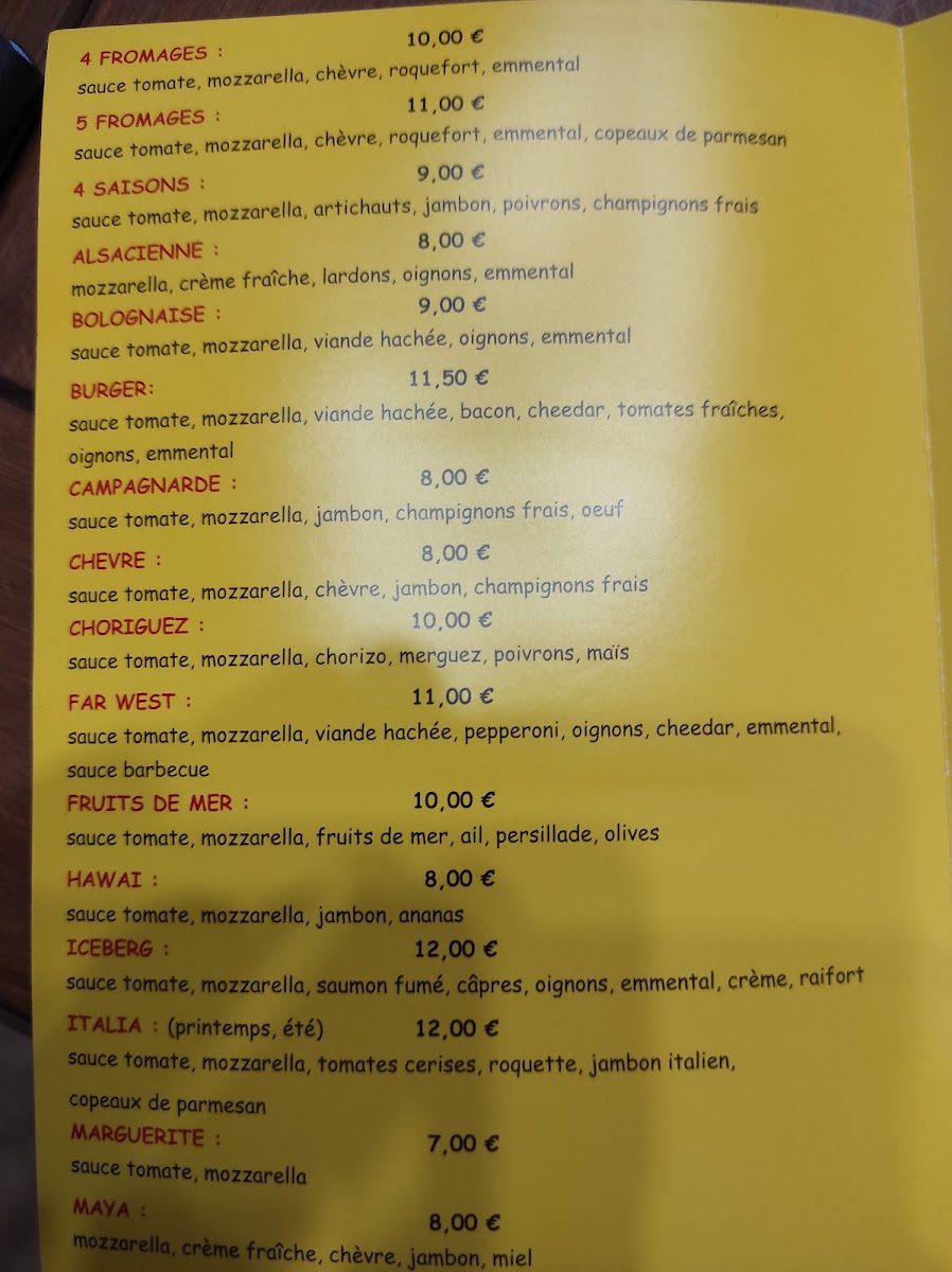 La Pizz' A Papa Mertzwiller Photo Menu 6