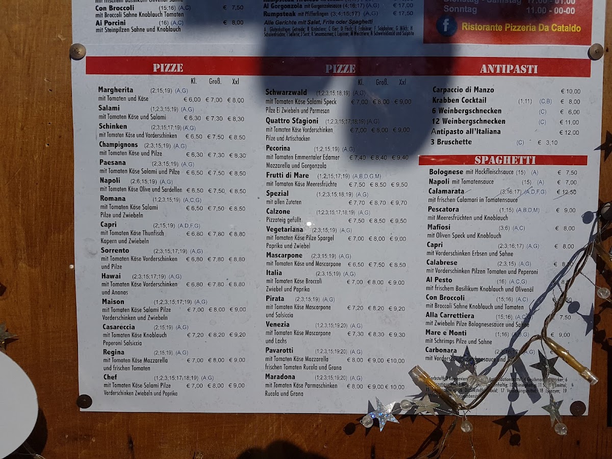 Ristorante Pizzeria Da Cataldo Photo Menu 1