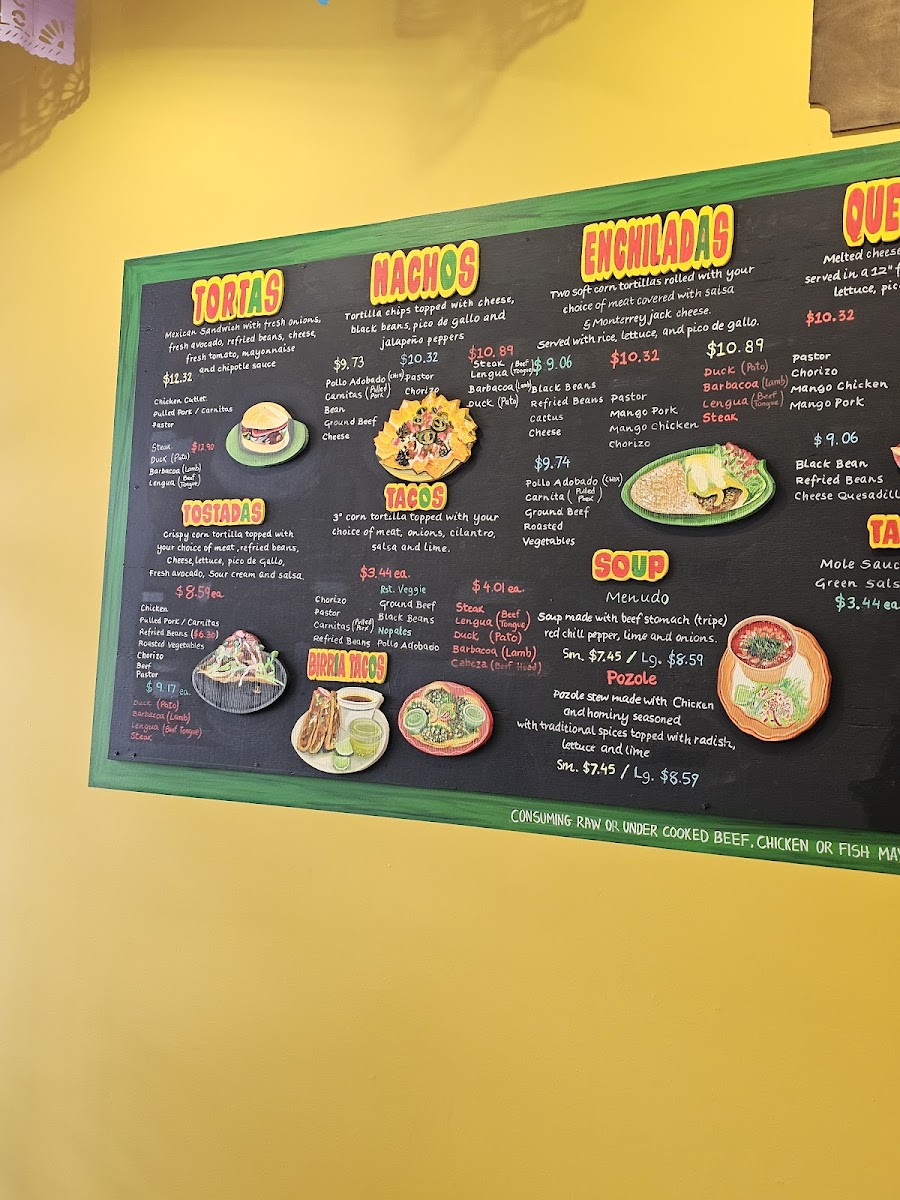 Taqueria Cinco Photo Menu 1