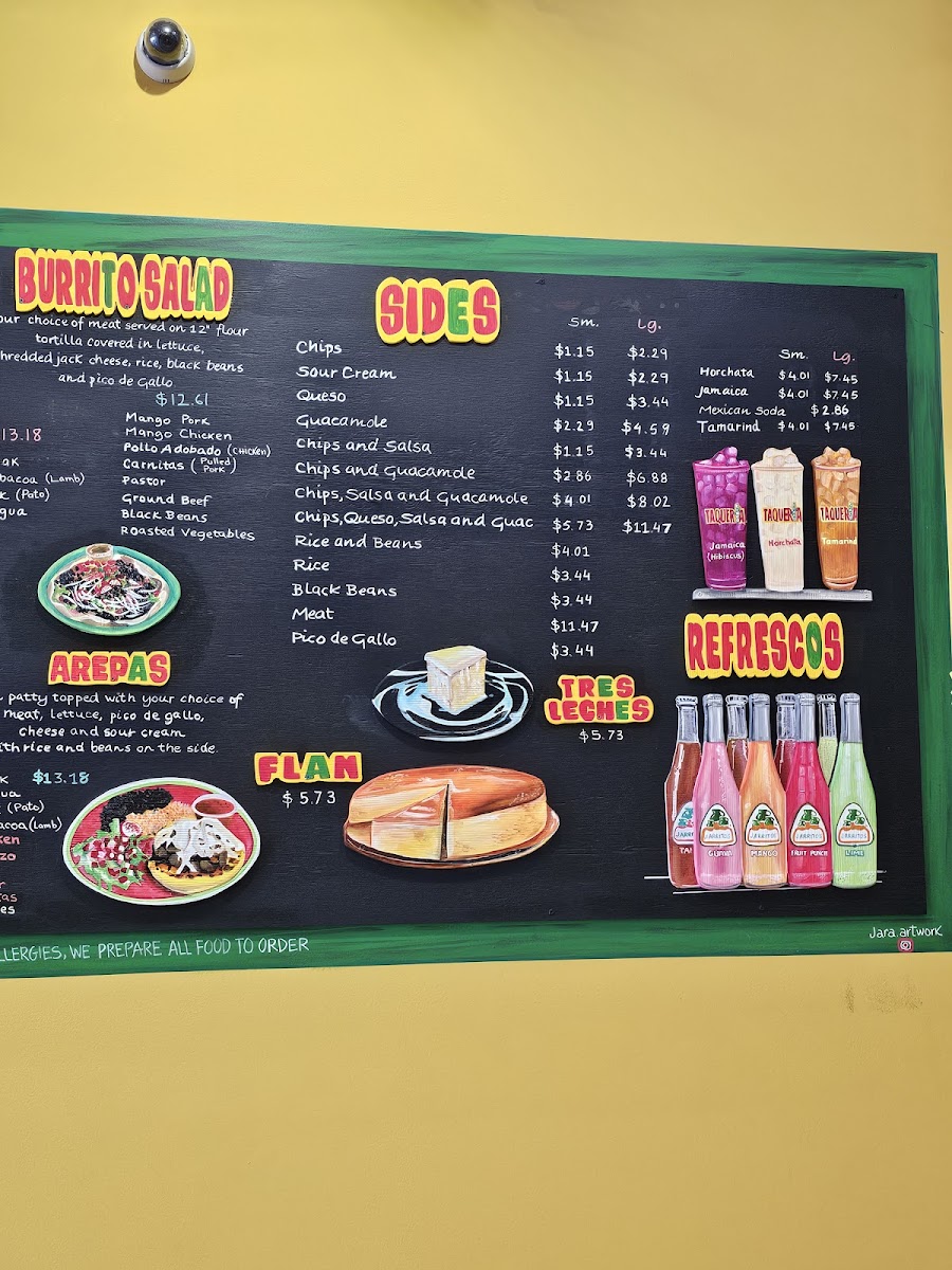 Taqueria Cinco Photo Menu 2