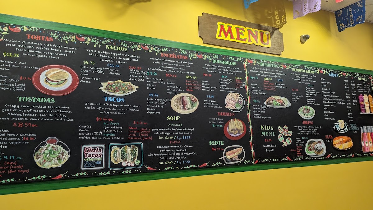 Taqueria Cinco Photo Menu 3