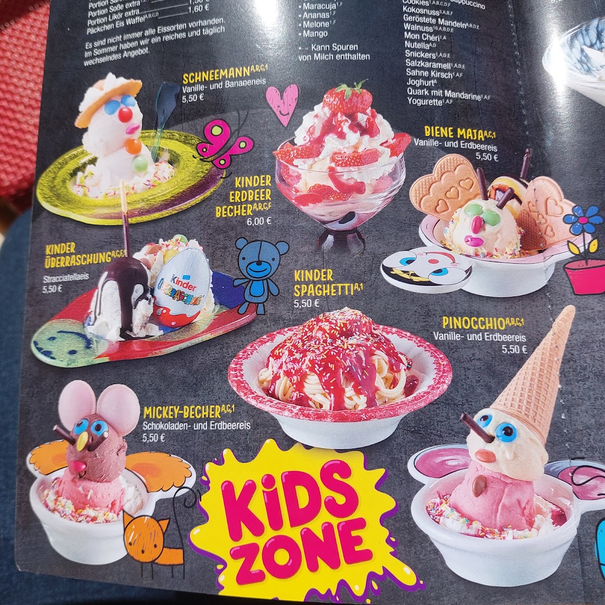 Ice Cream Cafe Riviera Photo Menu 1