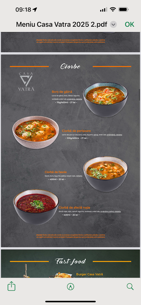 Casa Vatră Photo Menu 7