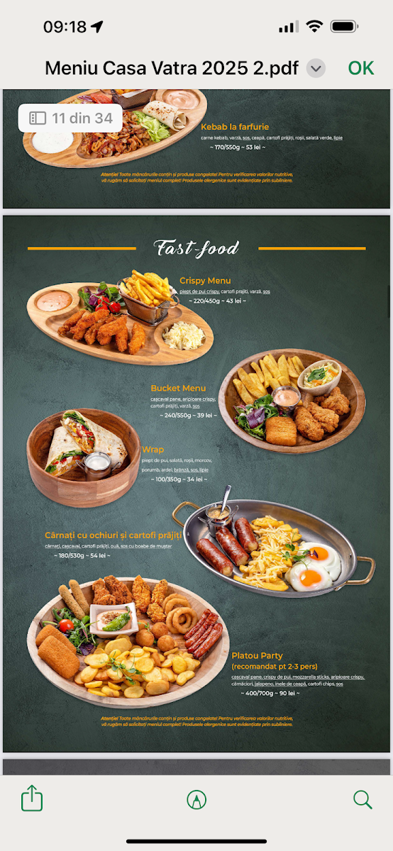 Casa Vatră Photo Menu 9