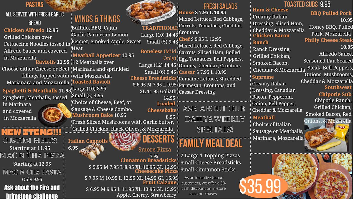 Heavenly Dough Pizzeria Photo Menu 2