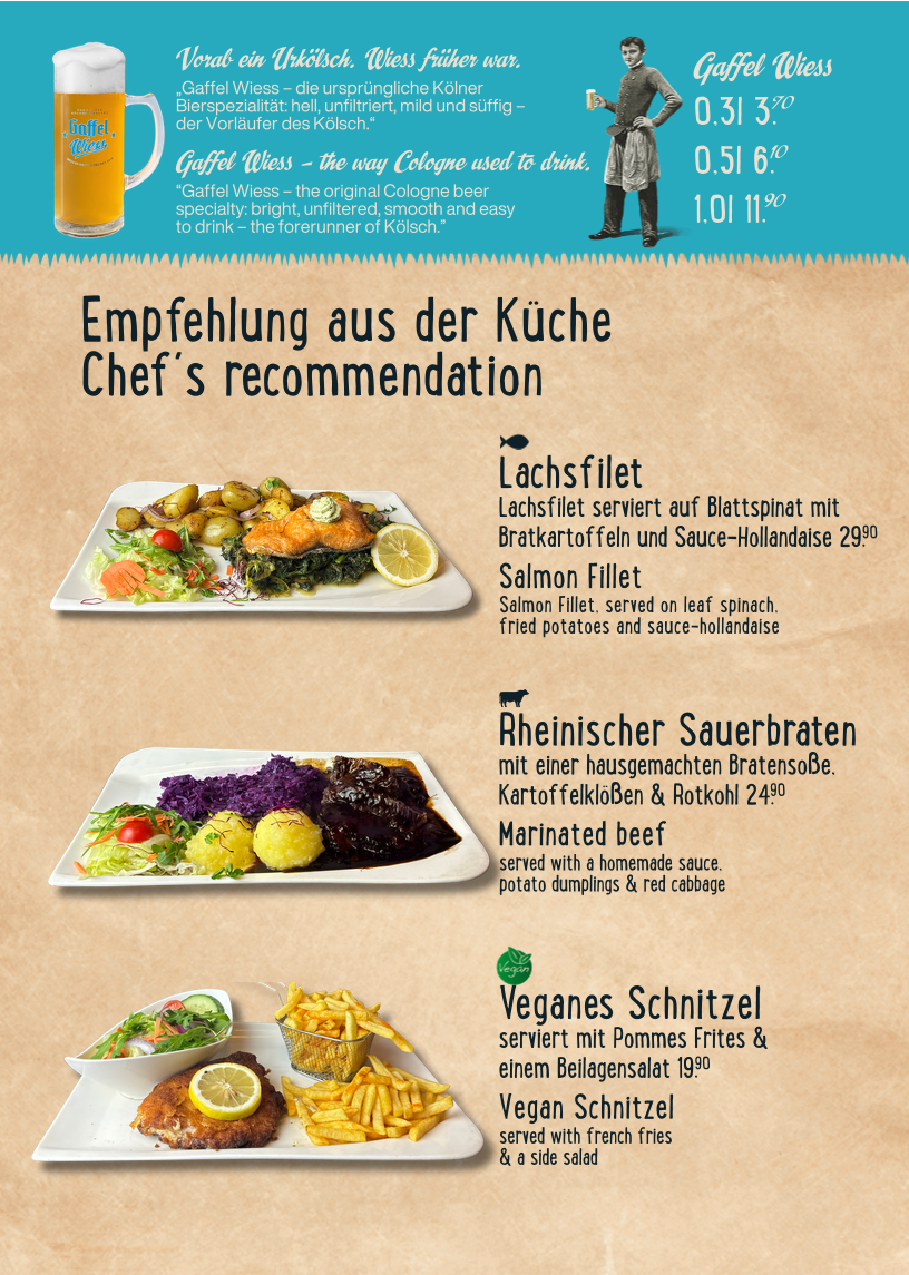 Tünnes und Schäl Kölsche Gastwirtschaft Photo Menu 3