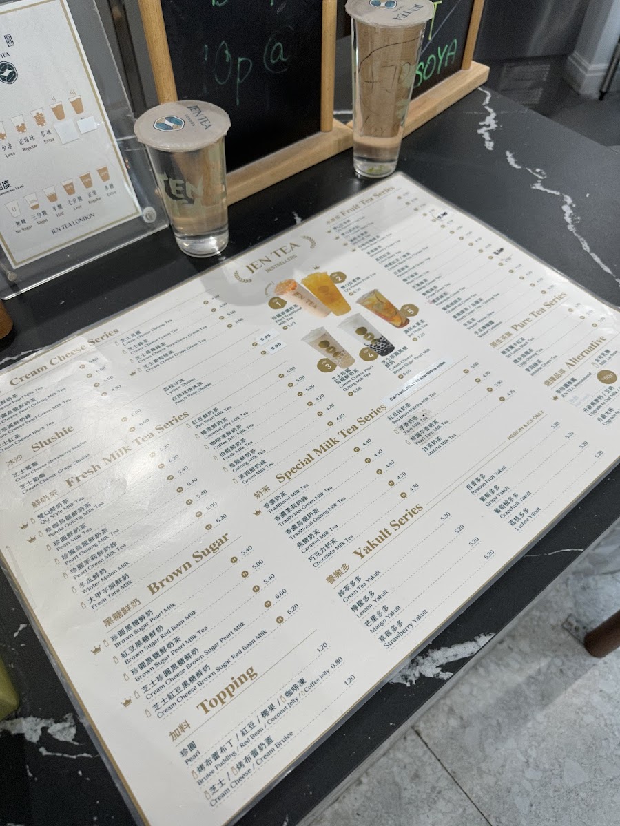 Jen Tea茶珍圓 - Liverpool Street Photo Menu 9