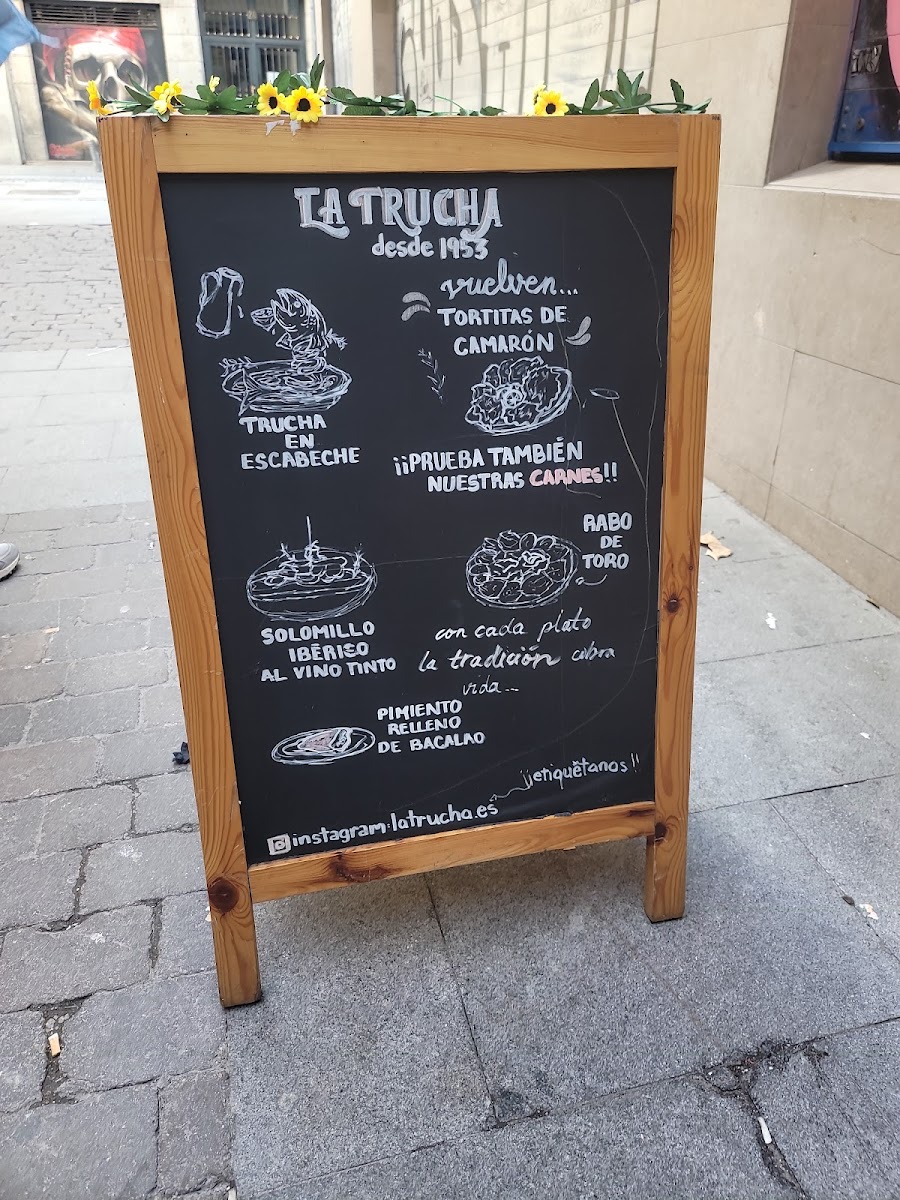 La Trucha Photo Menu 10