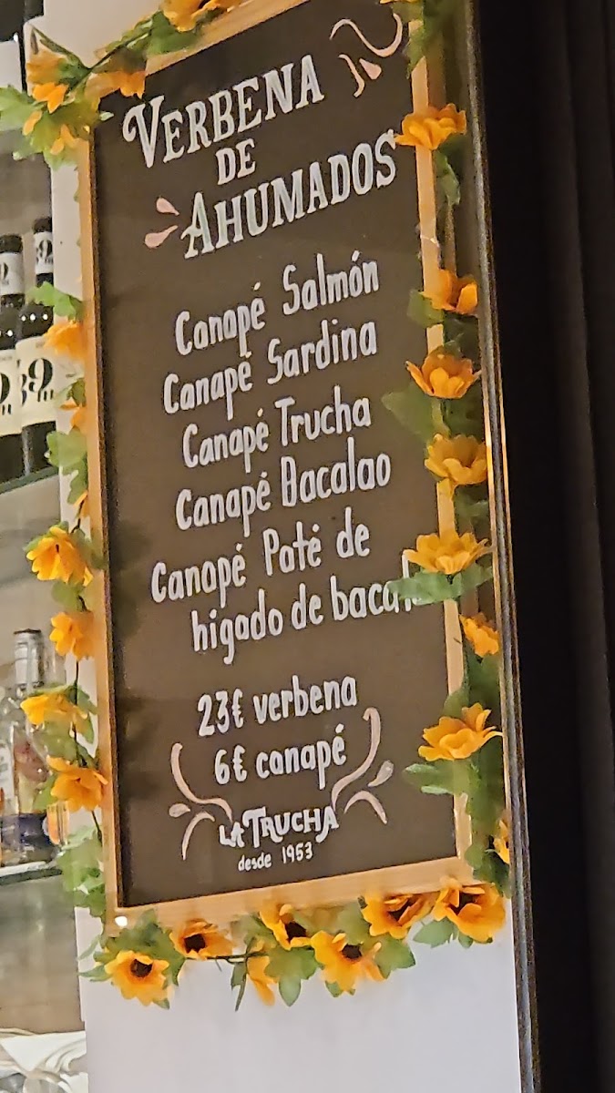 La Trucha Photo Menu 9
